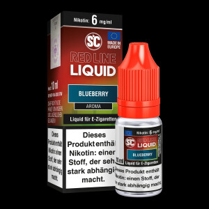 SC - Red Line Nikotin - Blueberry Liquid 6mg/ml