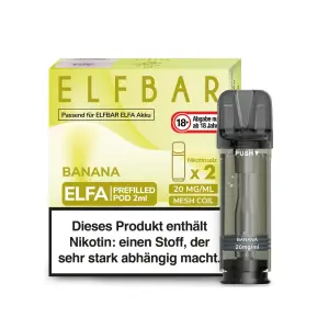2x Elfbar ELFA Pod - Banana 20mg/ml