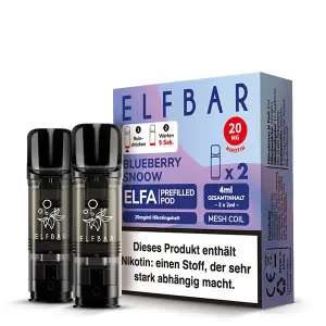2x Elfbar ELFA Pod - Blueberry Snoow 20mg/ml