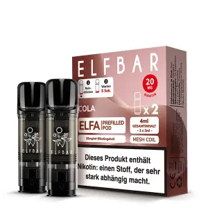 2x Elfbar ELFA Pod - Cola 20mg/ml