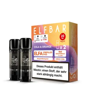 2x Elfbar ELFA Pod - Cola & Orange 20mg/ml