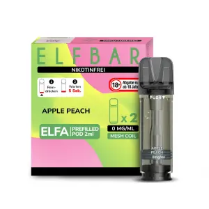 2x Elfbar ELFA Pod - Apple Peach 0mg/ml