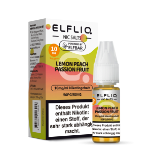 ELFLIQ Lemon Peach Passion Fruit Nikotinsalz Liquid 10 ml