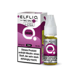 ELFLIQ Grape Nikotinsalz Liquid 10 ml