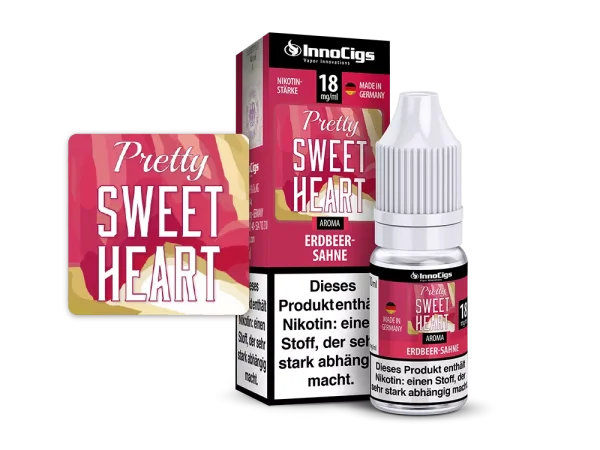 InnoCigs Pretty Sweetheart Sahne-Erdbeer Liquid 10ml