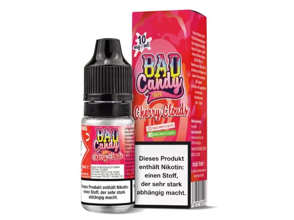 BAD CANDY Cherry Clouds Nikotinsalz Liquid 10 ml
