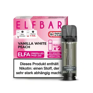 Elfbar Elfa Pod Vanilla White Peach (2 Stück pro...