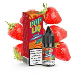 PopLiq - Fresh Strawberry - Nikotinsalz Liquid - 10ml...