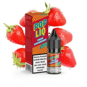 PopLiq - Fresh Strawberry - Nikotinsalz Liquid - 10ml...