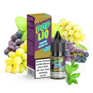 PopLiq - Traube Minze V2 - Nikotinsalz Liquid - 10ml 20mg/ml