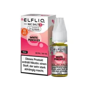 ELFLIQ - White Peach Ice - Nikotinsalz Liquid