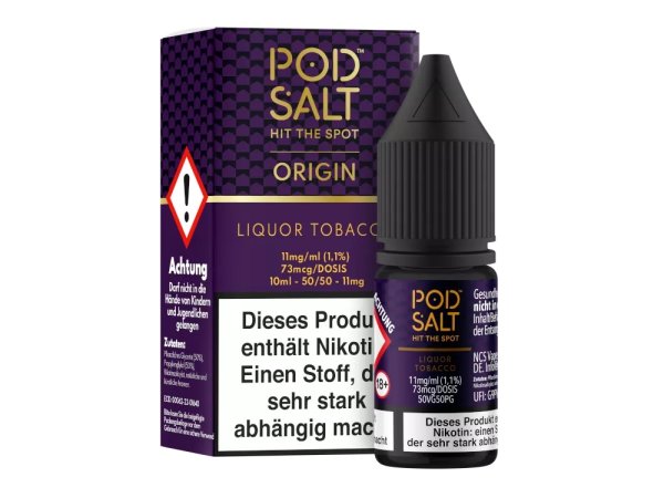 Pod Salt Origin - Liquor Tobacco - Nikotinsalz Liquid