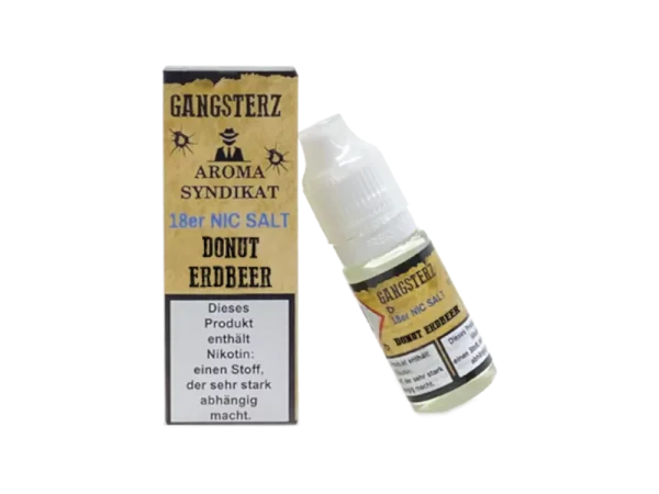 Gangsterz - Donut Erdbeer - Nikotinsalz Liquid