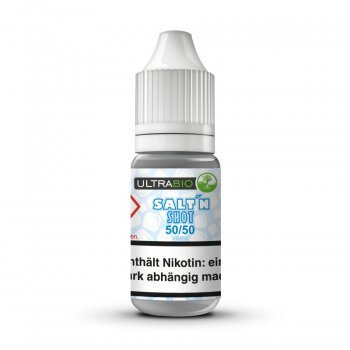 Ultrabio Nikotinsalz Shot 50VG/50PG 10 ml 20 mg mit Banderole