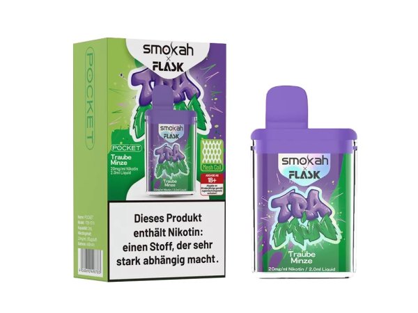 Smokah x Flask Pocket Einweg E-Zigarette Tramin