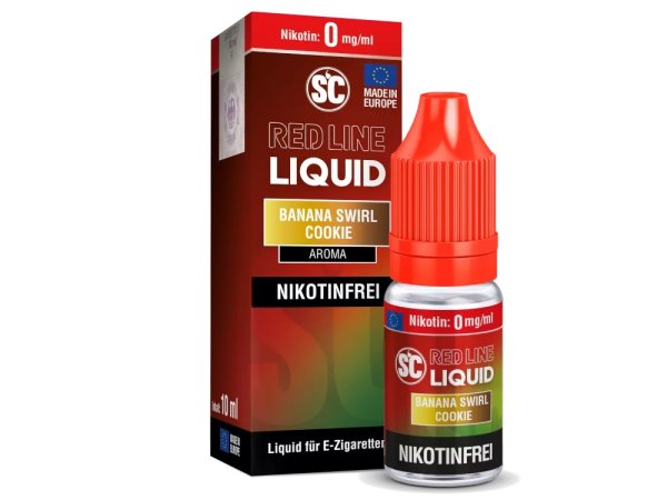 SC - Red Line - Banana Swirl Cookie - Nikotinsalz Liquid  10ml