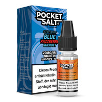 POCKET SALT Blue Razzberry Sherbet Nikotinsalz Liquid 10 ml
