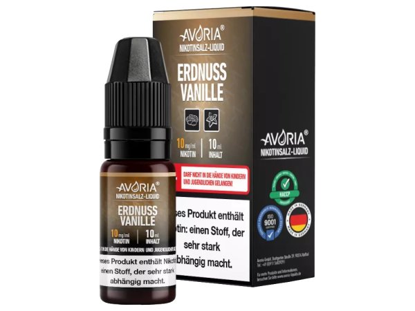 Avoria Erdnuss-Vanille - Nikotinsalz Liquid