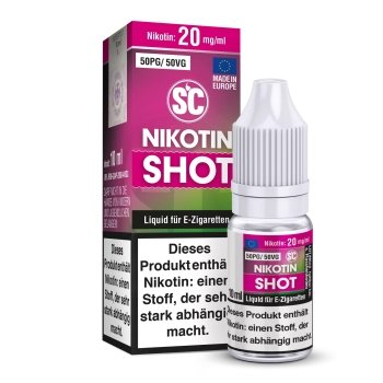 SC - 10ml Nikotin Shot 18mg/ml-50PG / 50VG