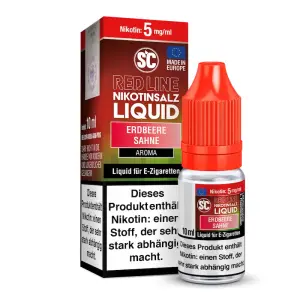 SC - Red Line - Erdbeere Sahne - Nikotinsalz Liquid 5mg/ml