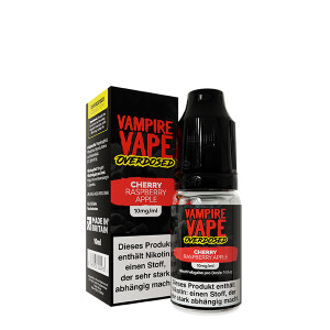 VAMPIRE VAPE OVERDOSED Cherry Raspberry Apple Nikotinsalz Liquid 10 ml